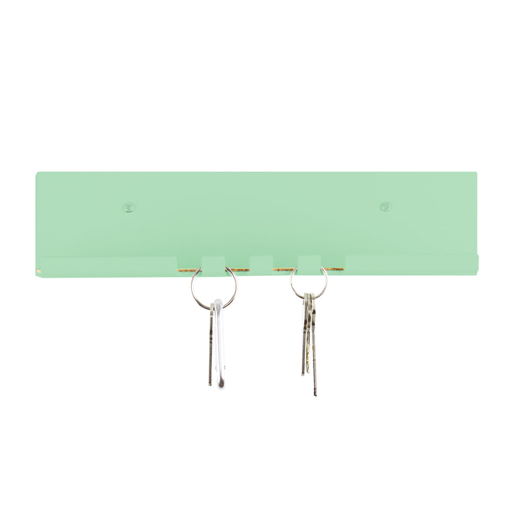 modern key hook mint green