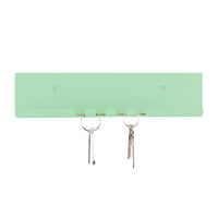 modern key hook mint green