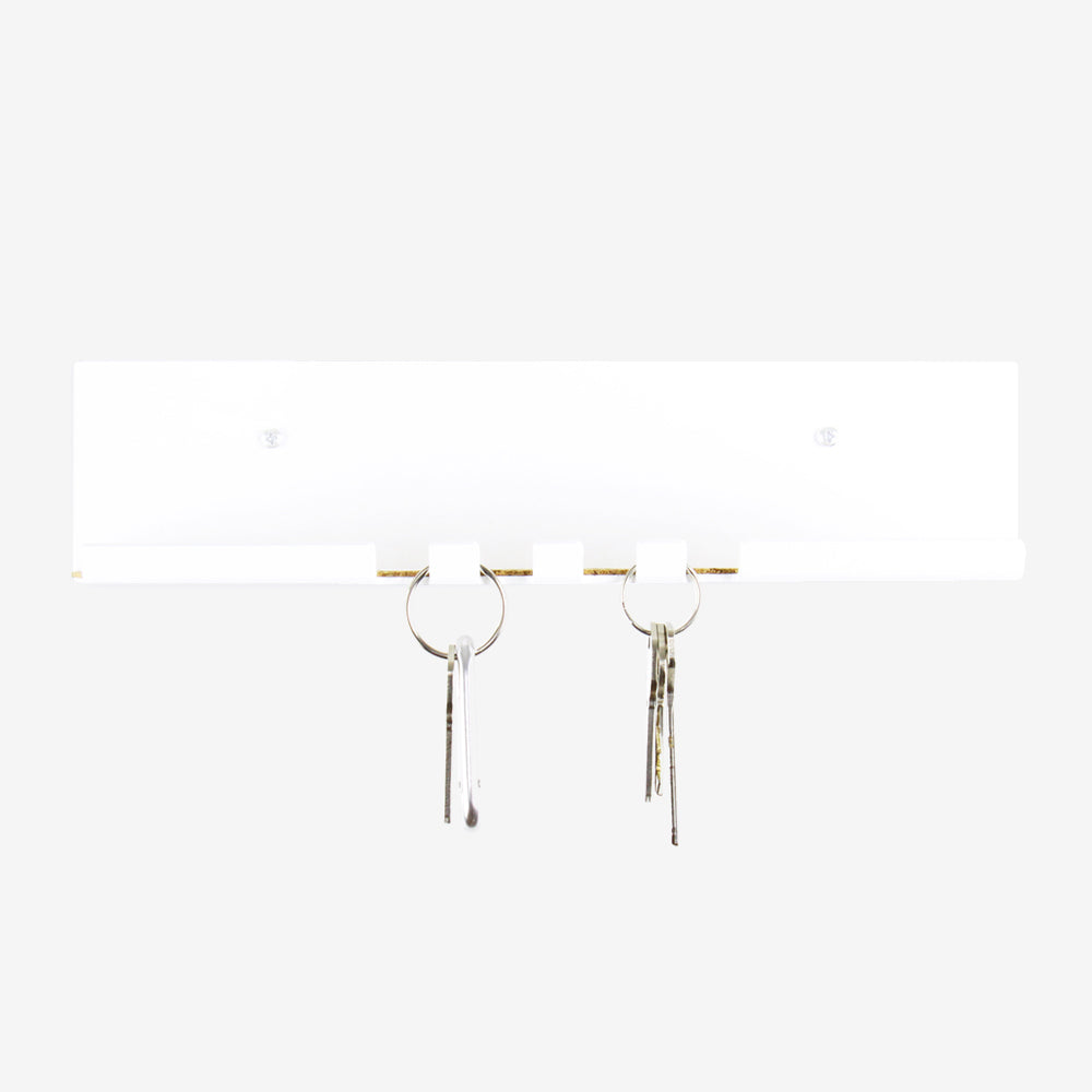 modern key hook white