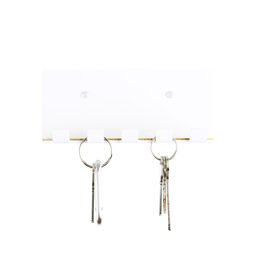 modern key hook white