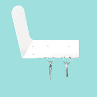 modern key hook white