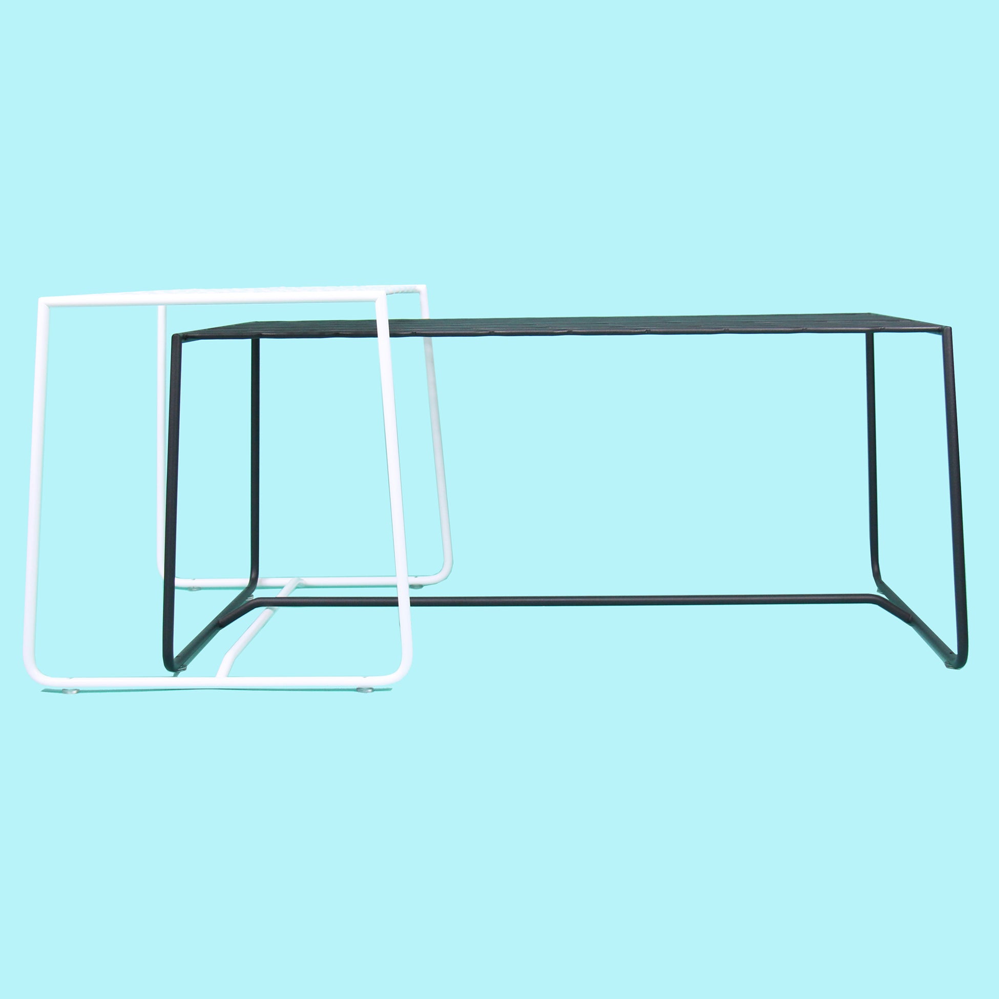 merkled weave side table
