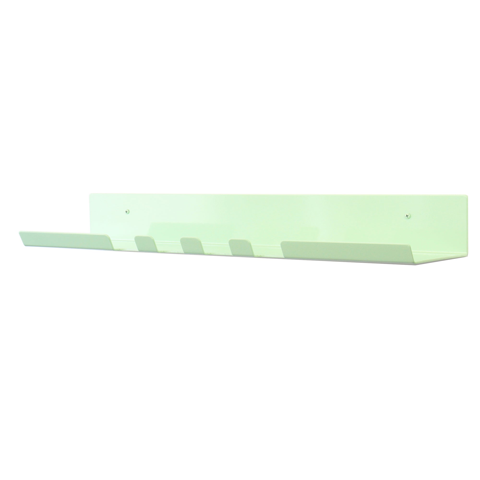 modern shelf with hook mint green