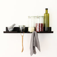 modern shelf with hook black