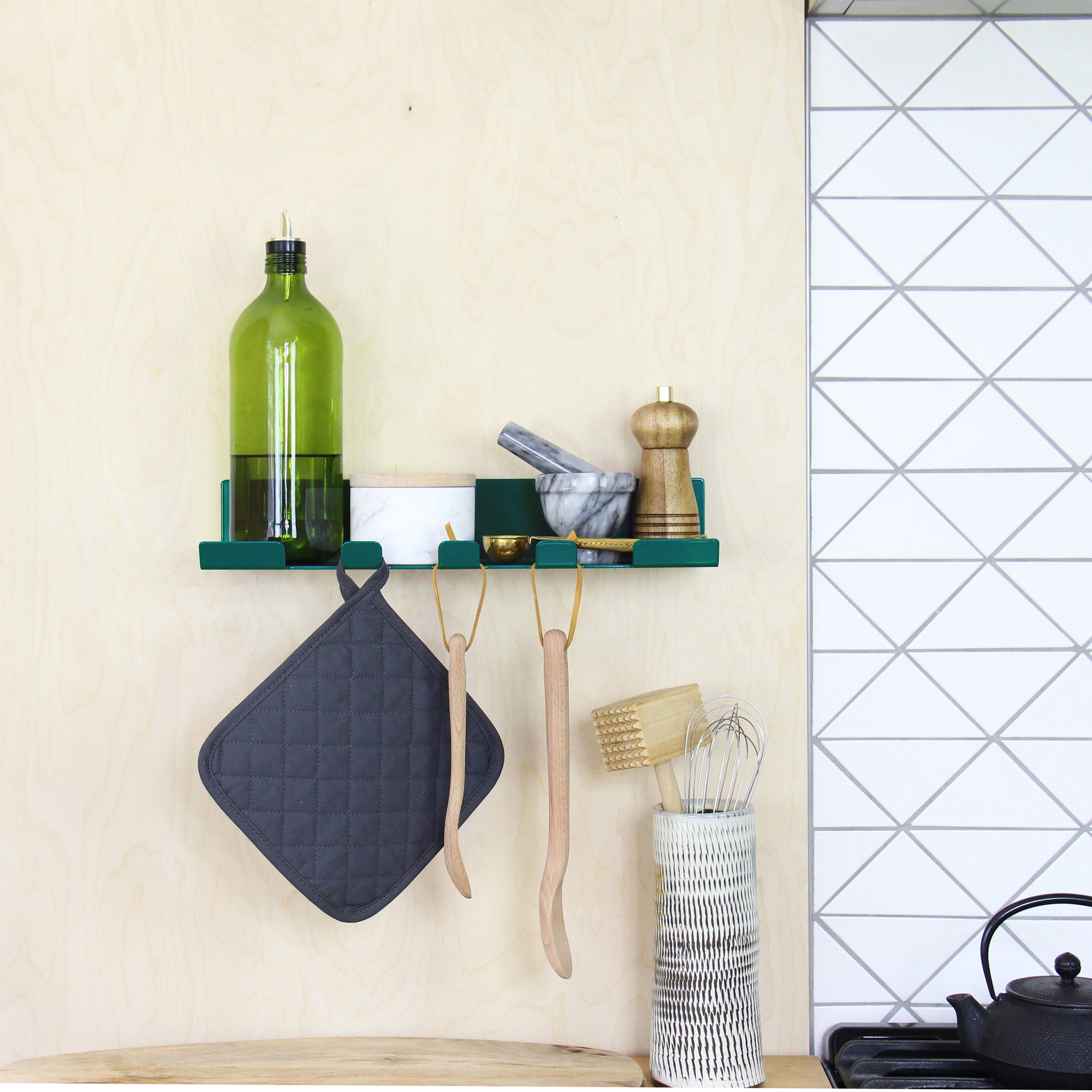 Modern Kitchen Shelf with Hook