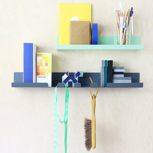 modern office shelf with hook