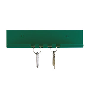 modern key hook emerald