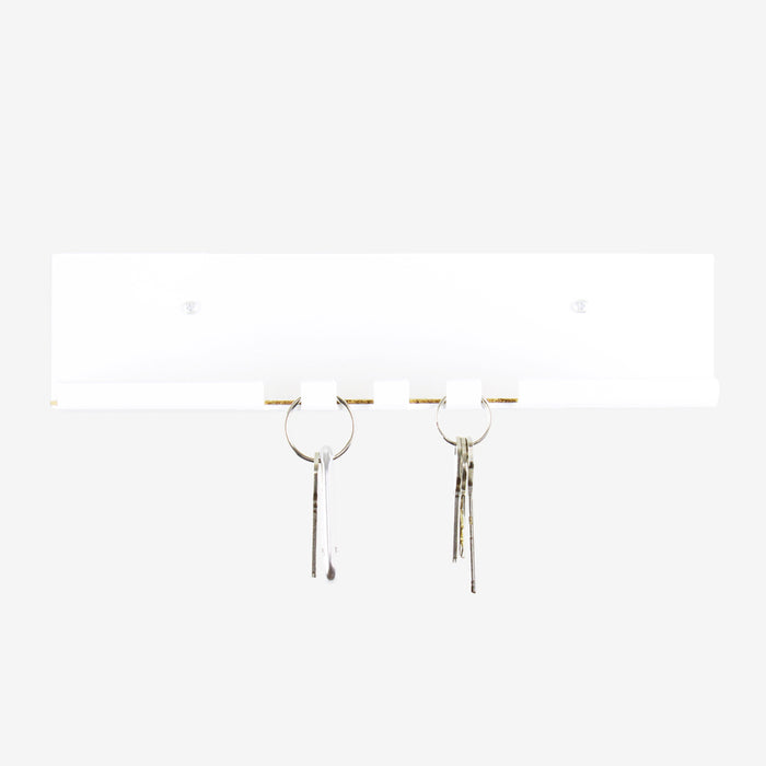 modern key hook white