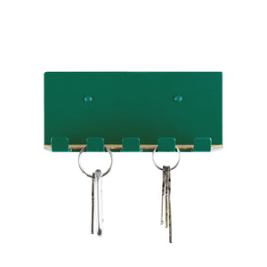 modern key hook emerald