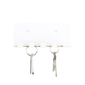 modern key hook white