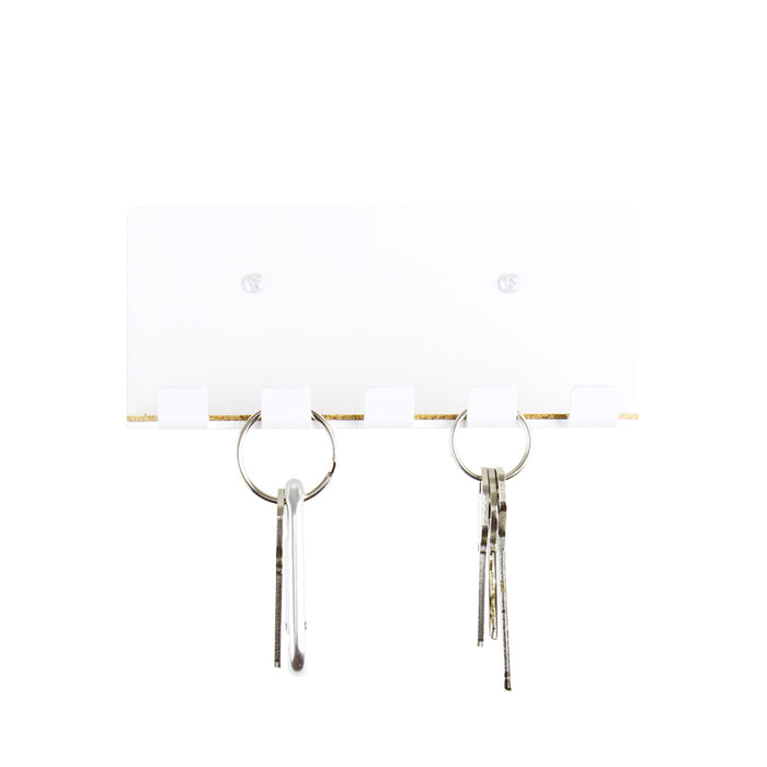 modern key hook white