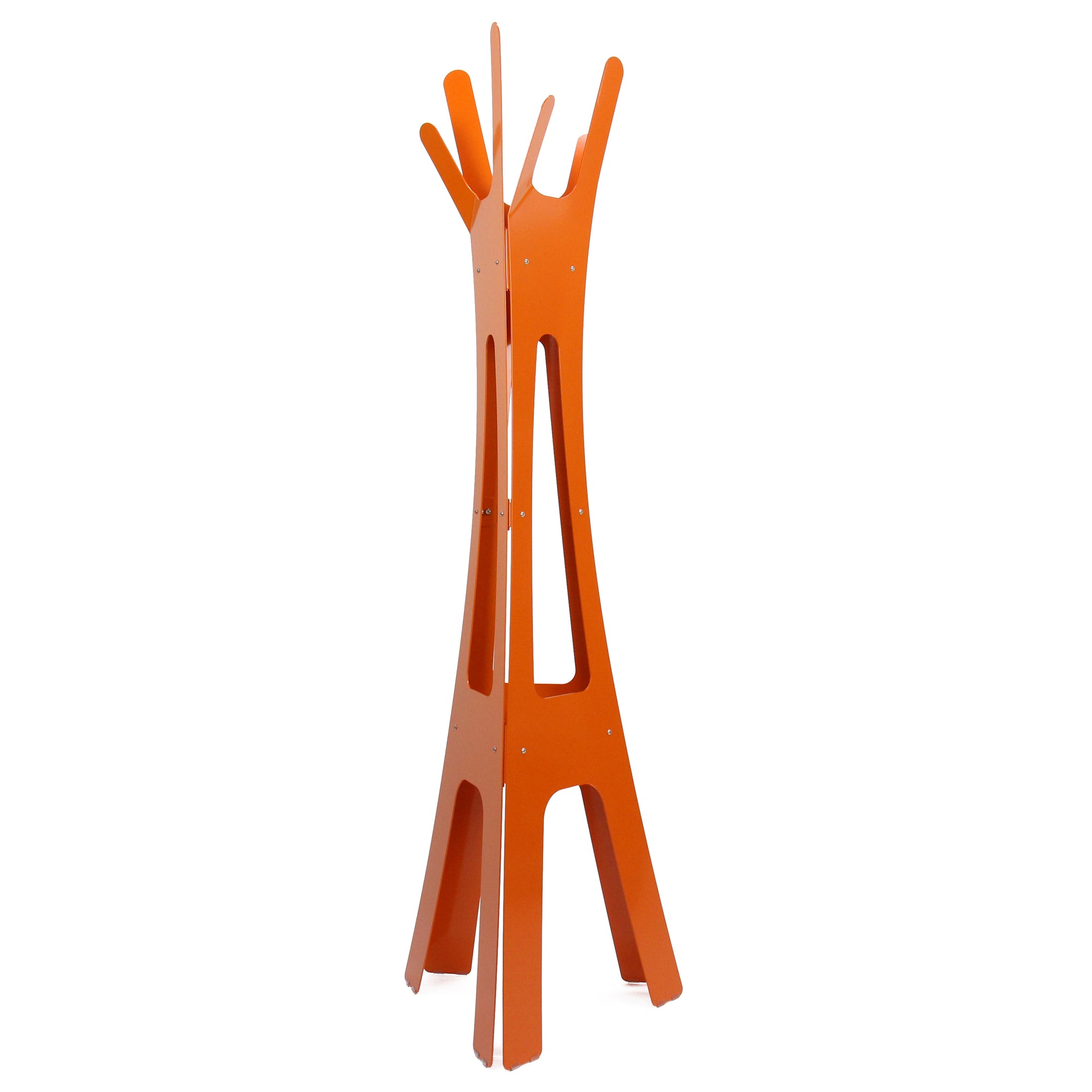 modern coat rack orange