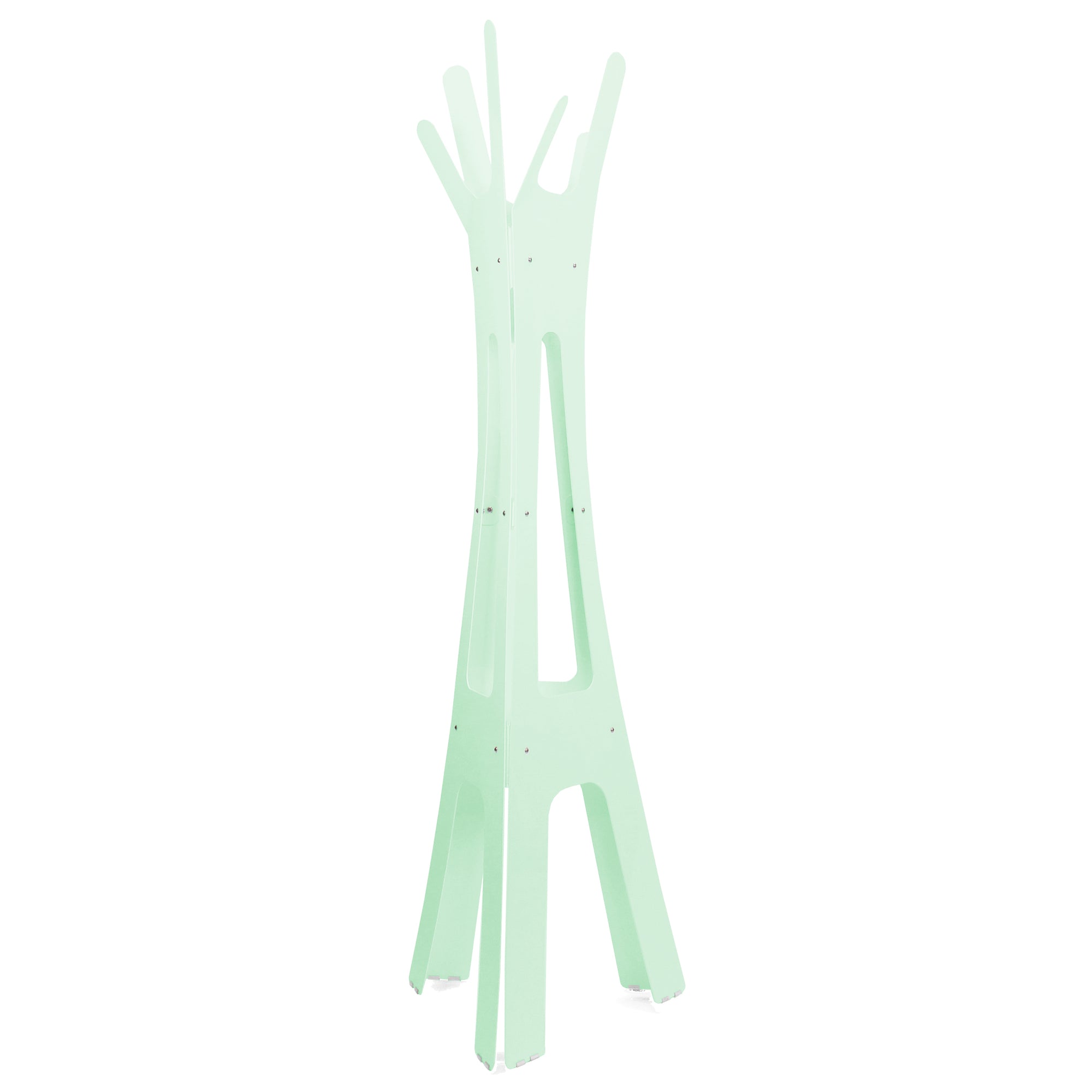 modern coat rack mint green