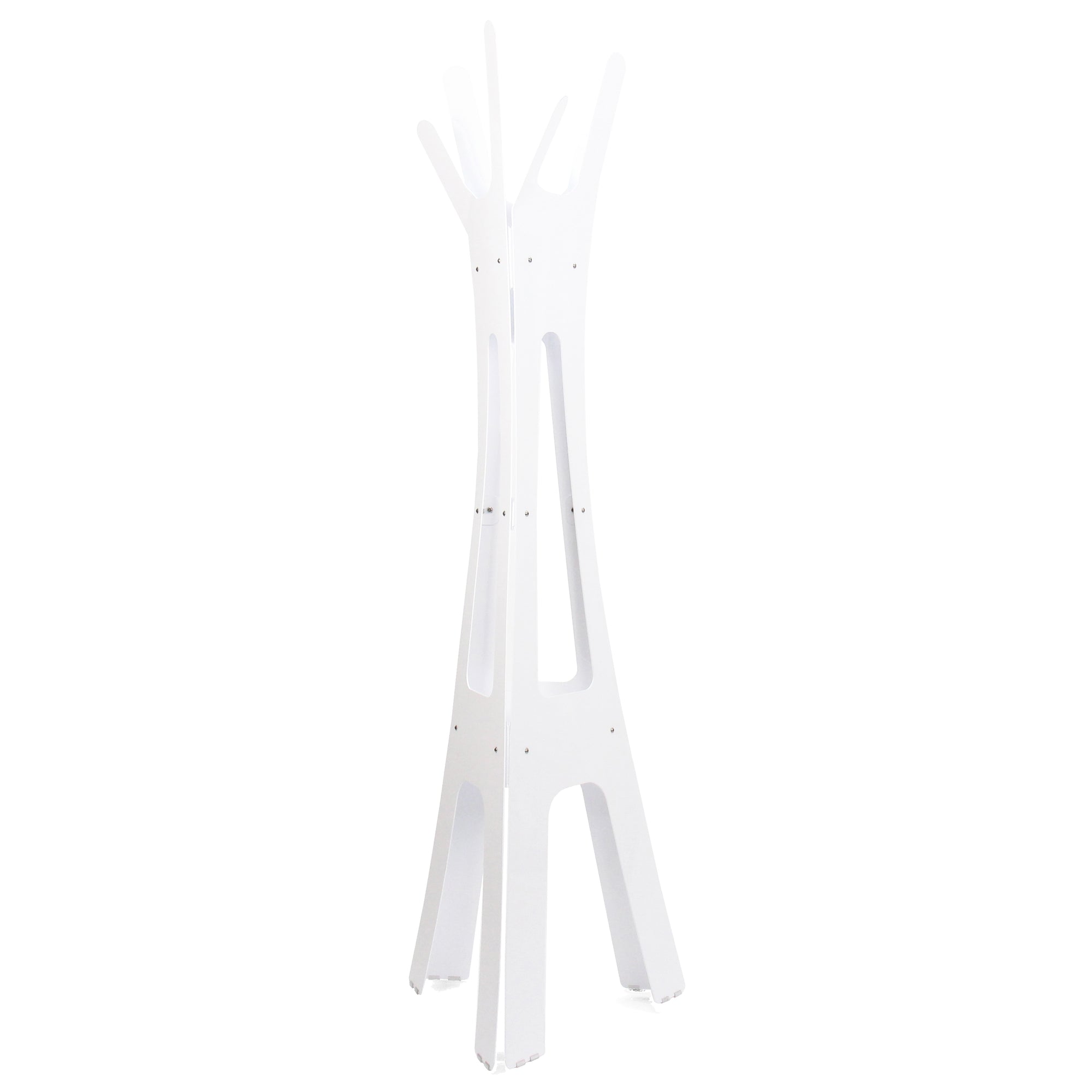 modern coat rack white