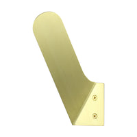 merkled brass wall hook left