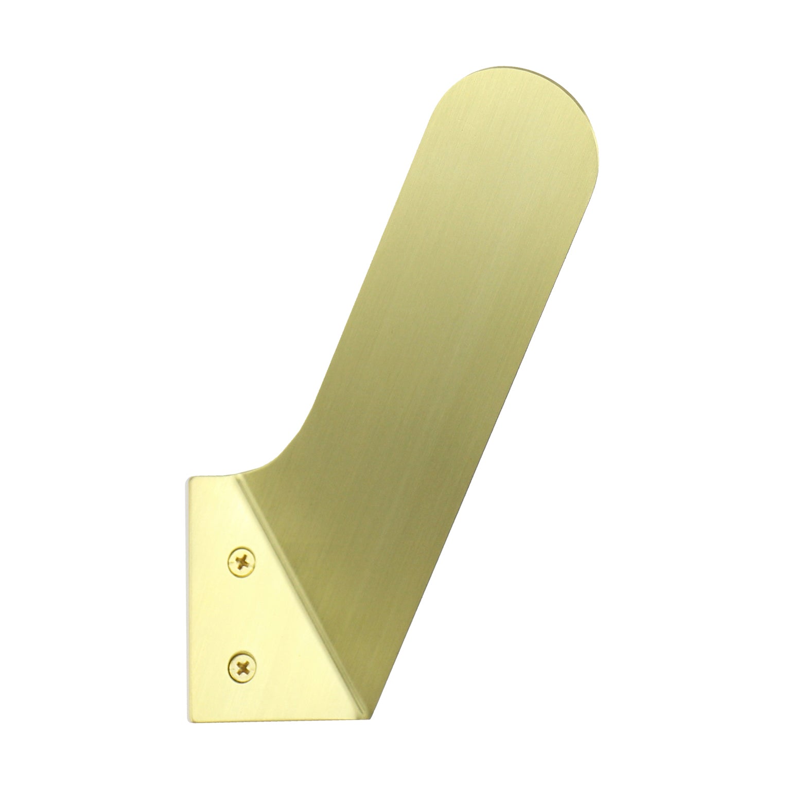 merkled brass wall hook right