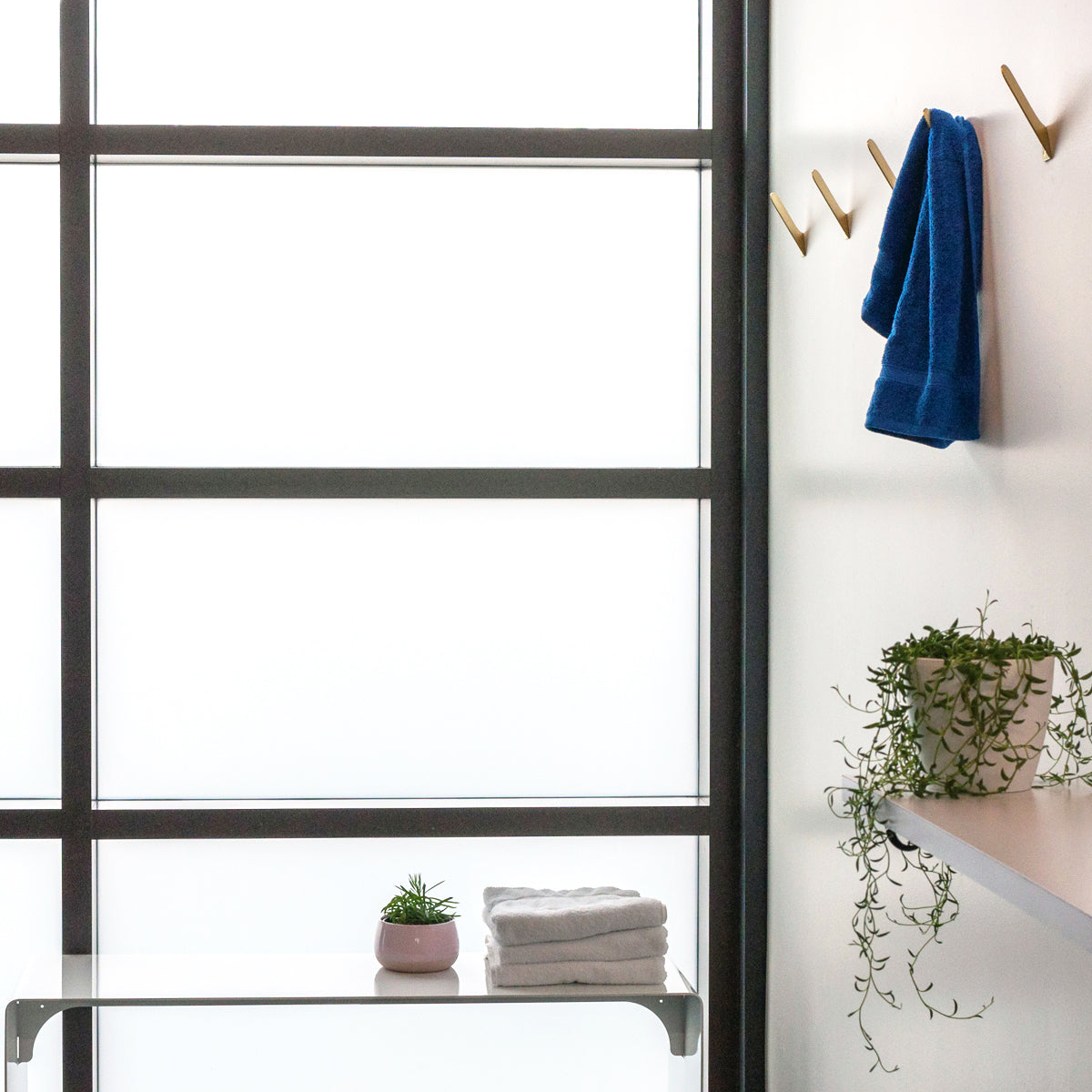 modern wall hook bathroom