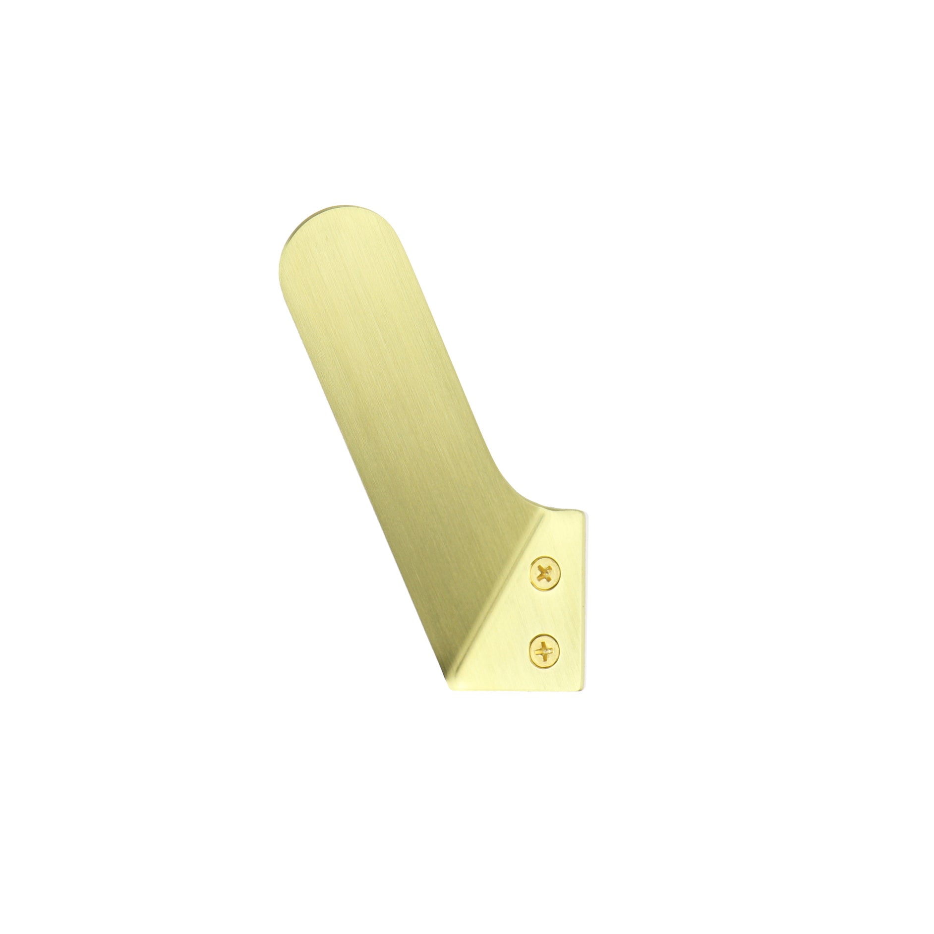 modern merkled brass wall hook left