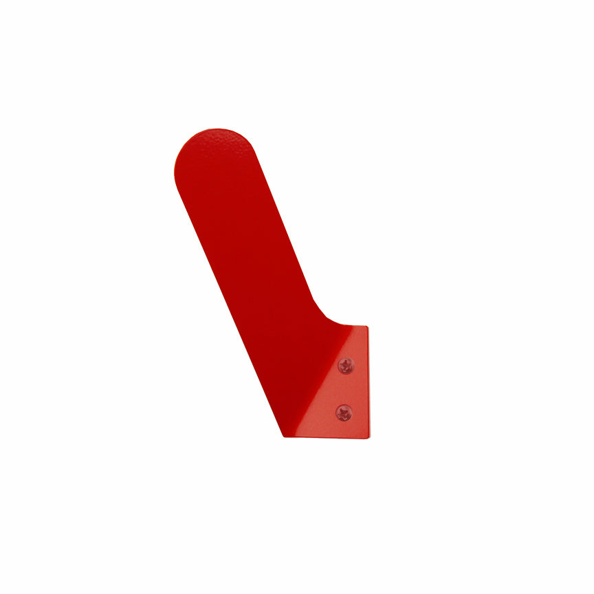 merkled modern wall hook red