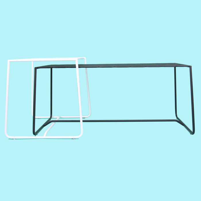 merkled weave side table